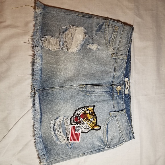 Refuge Brand Denim Mini Skirt - Picture 6 of 8